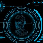 Futuristic virtual graphic user interface HUD