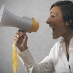 woman on megaphone_S