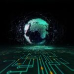 earth-technology-business-communications-background-loop