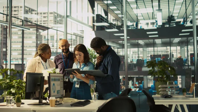 People team at work
