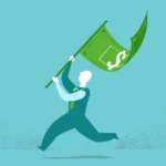 rising costs money flag